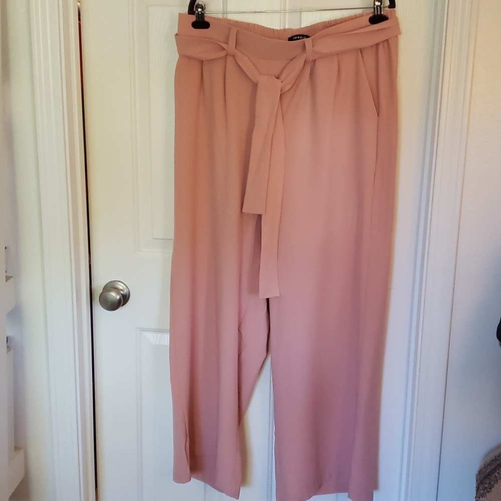 Crepe Wide Leg Pants
